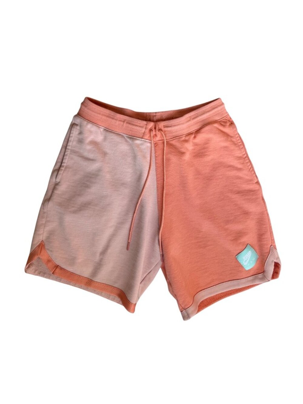 Jordan Shorts Mens Size Large Colorblock Terry Drawstring 8" Jumpman Classic